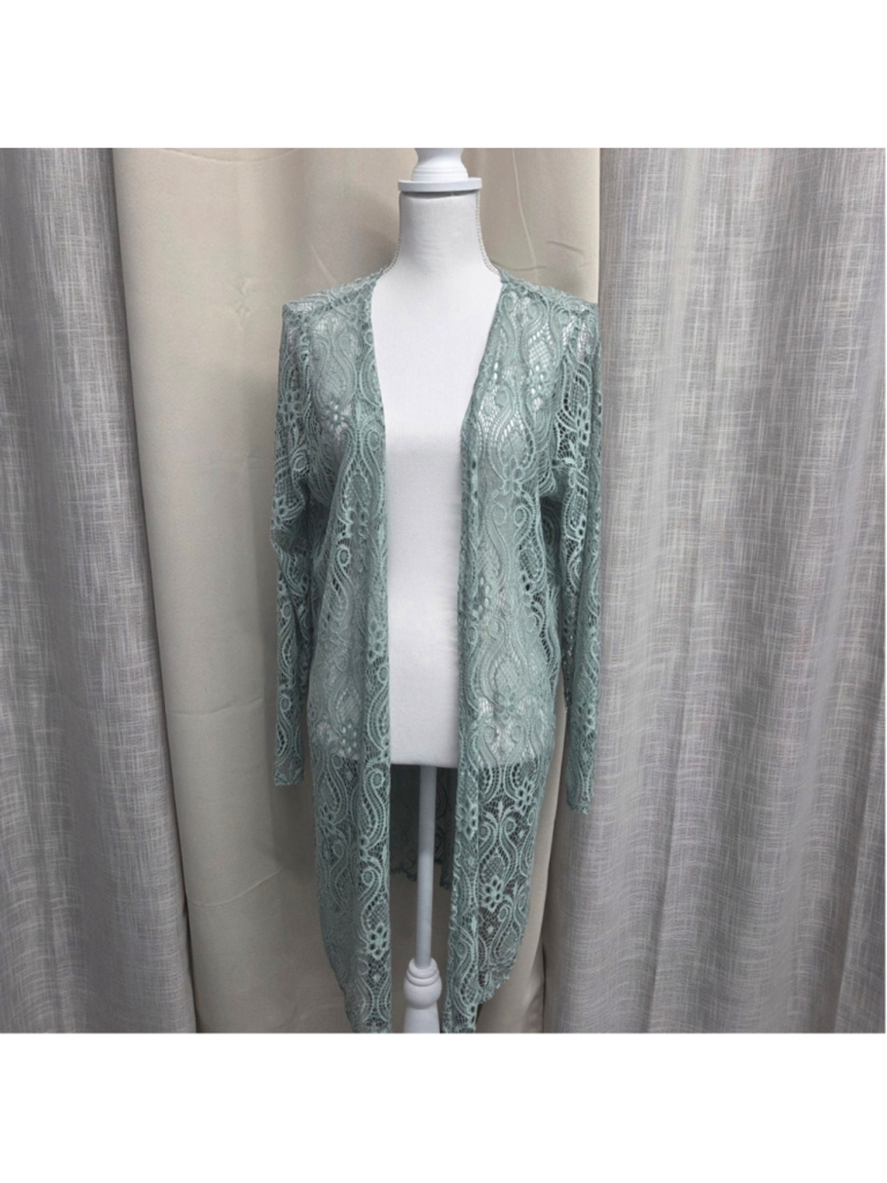 Inner Circle Lace Cardigan Sage Green Fairycore Whimsigoth Mermaidcore